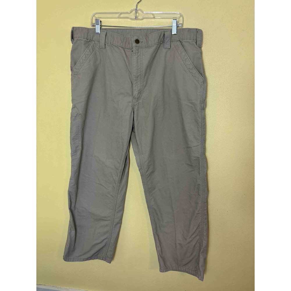 Carhartt B151-TAN Loose Fit‎ Carpenter Pants Men's 40x30 Workwear Tan Cotton